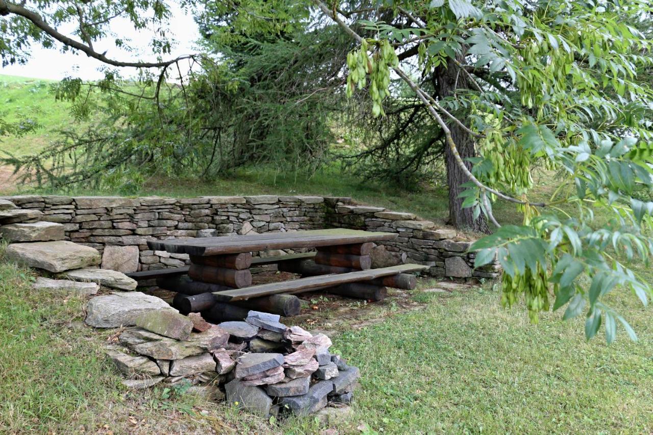 Chaloupka Slamenka Villa Loučná pod Klínovcem Bagian luar foto